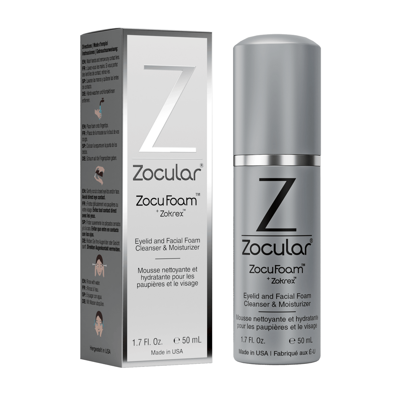 ZocuFoam Eyelid Cleanser and Moisturizer